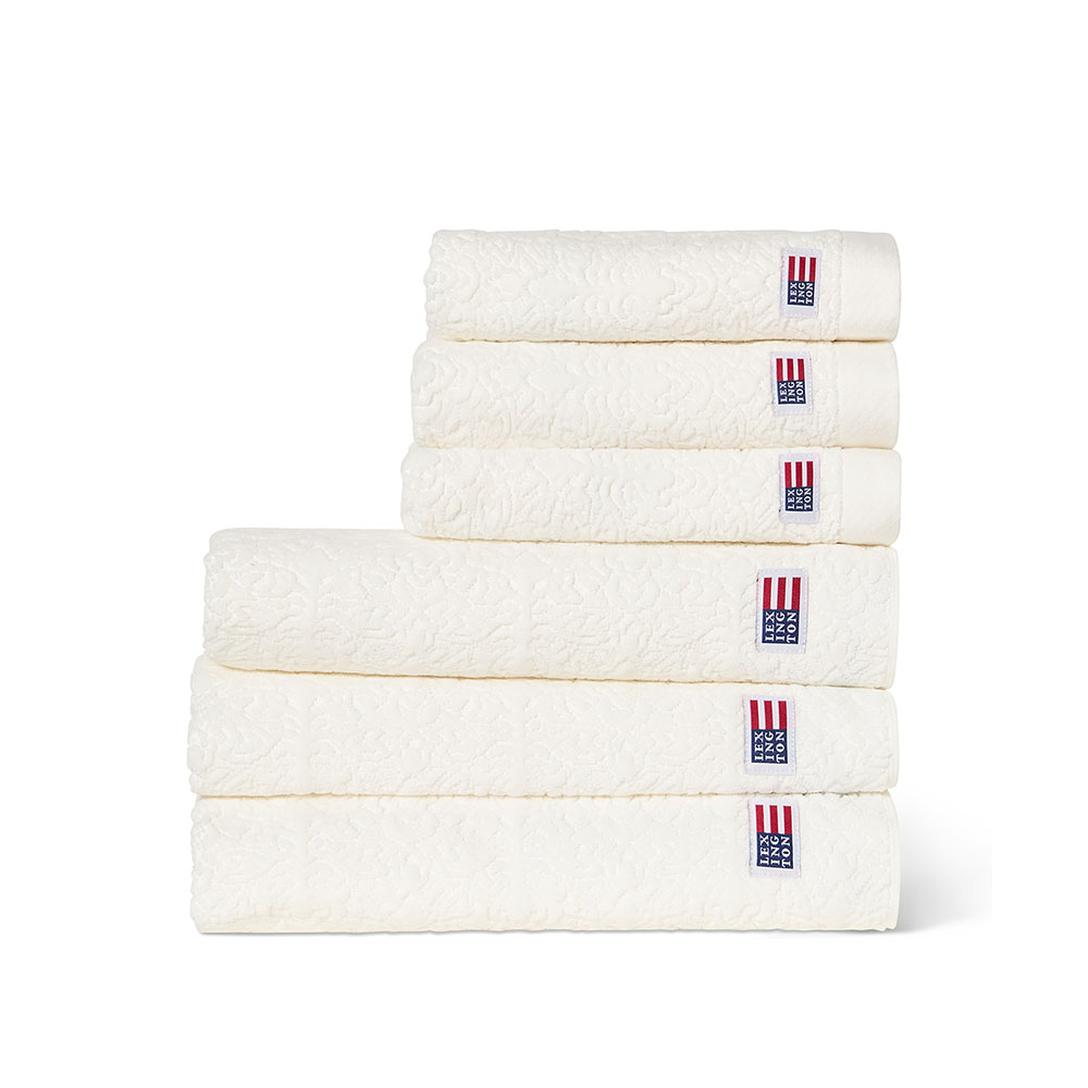 Lexington Velour Jacquard Ornament Handduk